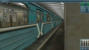 Прибытие номерного на станцию "Домодедовская"