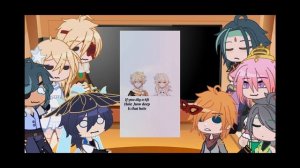 Genshin impact reacts to The Traveler (Male mc, aether) ¦ 6 minutes ¦ Part 1 ¦ First reaction video