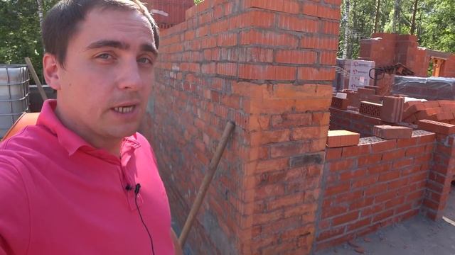 Загород #19: Строим 2-й этаж! Выпуски арматуры, колонны, ступени. ВЕНТКАНАЛ в стене? смотреть онлайн