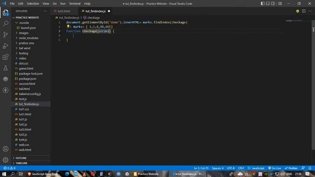 Java Script Find Index Properties | Java Script tutorial |