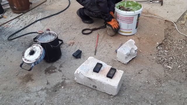 Processing of wire into ingots - Переработка проводов в слитки - ASMR Metal Melting Плавка меди смотреть онлайн