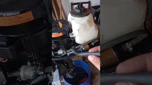 Проблема в подаче топлива в лодочном моторе HIDEA