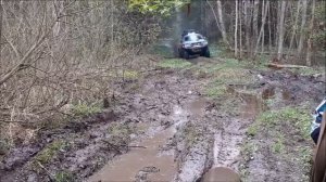 Поездка на озеро. Офф-роуд. Нива, Шеви нива, Мицубиси челленджер .