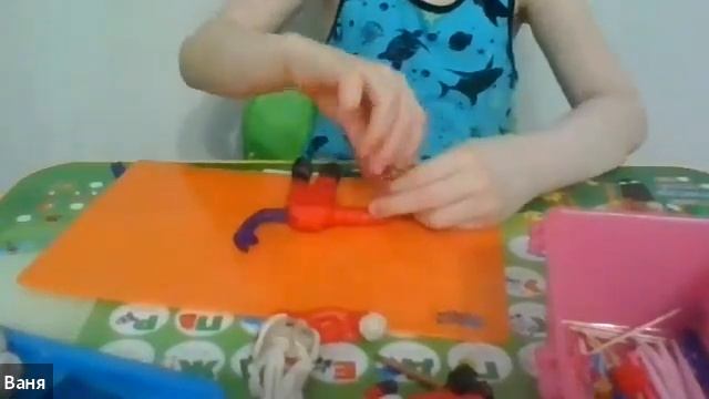 Лепка из пластилина ▶ Лепим Деда Мороза ч 2 смотреть онлайн