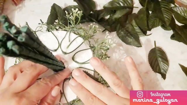 Основа для свадебного букета ✔ Marine DIY Guloyan✔ смотреть онлайн