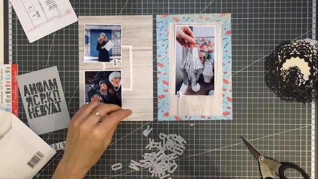 Декабрьский дневник. Третий разворот. 5 -6 декабря, как я печатаю маленькие фото. смотреть онлайн