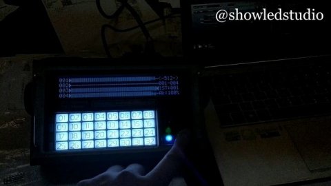 Анализатор DMX каналов с Madrix