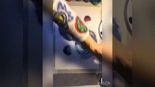 Картина Космос со смыслом за одно занятие. Рисуем с Фишкой