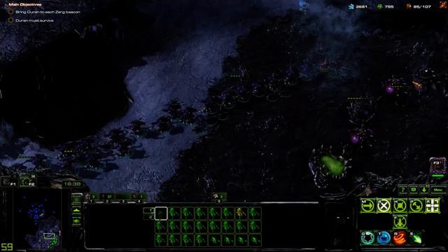 Starcraft Mass Recall (V7.2.1) Zerg X07 - "Drawing of the Web" смотреть онлайн