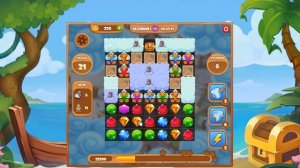 Остров Желаний  Игра Сокровища Пиратов - Три в Ряд