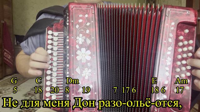 "Не для меня" разбор по цифрам для гармони смотреть онлайн