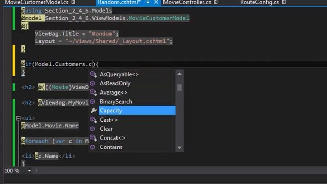 5- Sec 2 MVC (View Models, BootStrap, Razor, Partial ViewProperty, Lists, Object intializer)