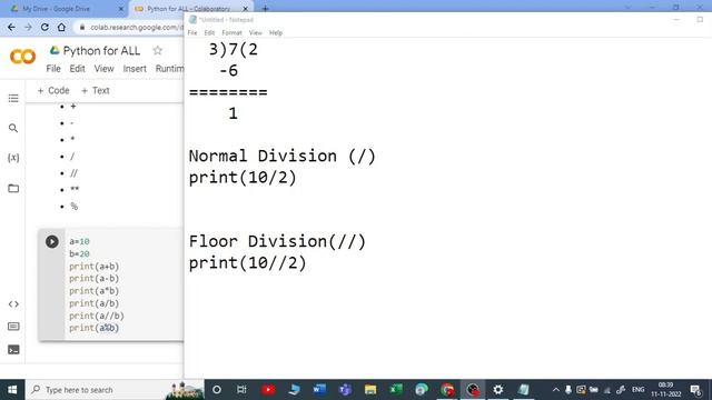 12. Python Operators | Python for All | For Complete Beginners