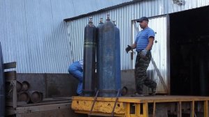 Погрузка и транспортировка баллонов 40 л