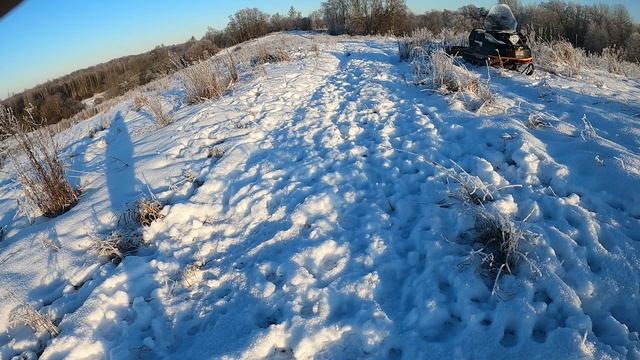 Жуткий мороз.Проверил загоны.Поймал кунака.