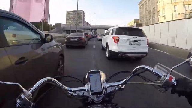 Проспект мира - Химки на Yamaha XVS1100 Classic смотреть онлайн