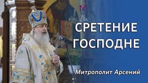 Проповедь митр. Арсения в праздник Сретения Господня 15.02.2023 г.