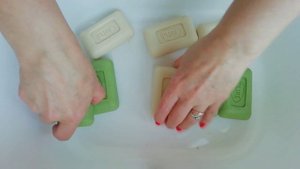 #ASMR ЗЕЛЕНО-СЛИВОЧНЫЙ МИКС PURE by DURU? #ASMRSOAP #SOAP