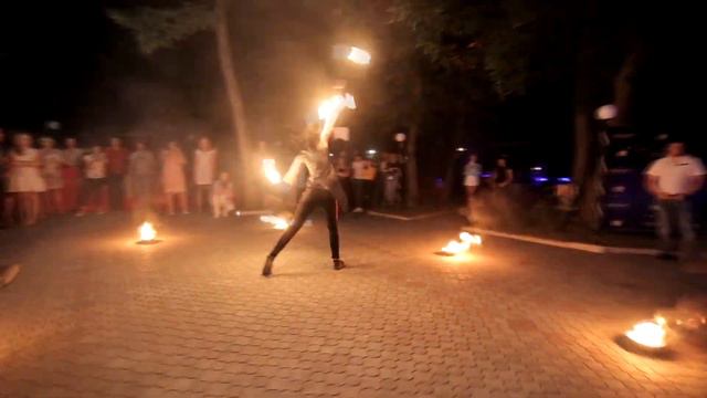Точка движения. Фаер шоу. Ресторан "Александрия" г.Макеевка 2019