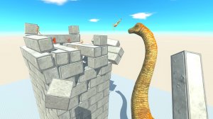 ДИНОЗАВРЫ АТАКУЮТ БАШНЮ - Animal Revolt Battle Simulator