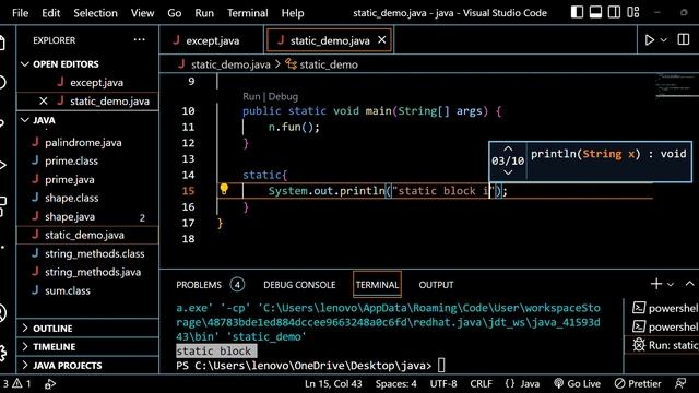 Java Programs|20|static keyword