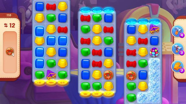 HomeScapes Level 118 no boosters (23 moves) смотреть онлайн