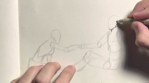 Как нарисовать Наруто и Хинату правильный рисунок