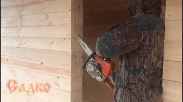 Как монтируюся ройки в доме из бруса