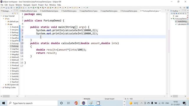 For Loop in JAVA (Example 1) смотреть онлайн