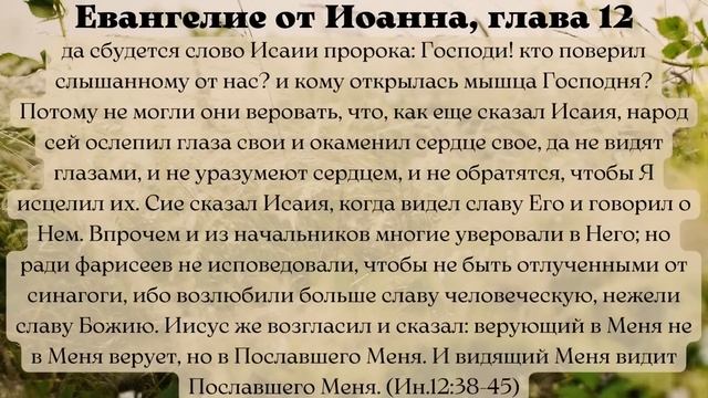 Евангелие дня 12 апреля 2023 с толкованием. Жития Святых. смотреть онлайн