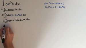 Integral of cos^3 x