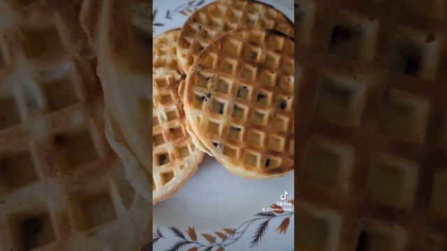 Waffles and ice cream from Lidl