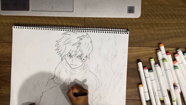 Ohuhu Brush Marker Review (BETTER THAN COPICS?)/Drawing Shoto Todoroki By A AD_Studio’s смотреть онлайн