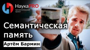 Семантическая память и современные подходы к её изучению – Артём Бармин | Лекции по лингвистике