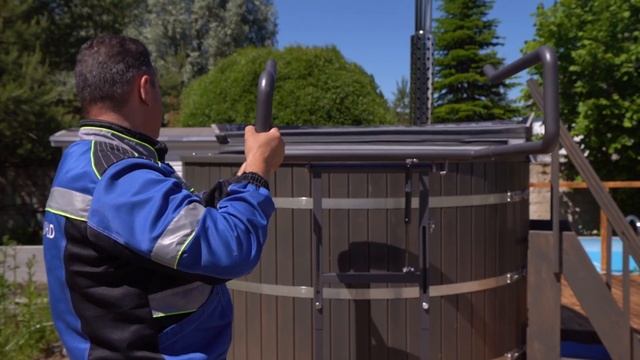 Сборка держателя с подъемным механизмом для термокрышки уличной купели с печкой #купельсподогревом смотреть онлайн