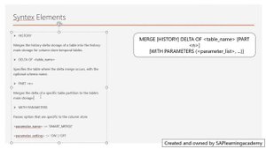 SQL DML - Merge Delta Statement in SQL | How to Merge Delta in SAP HANA table by SQL statement