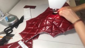 Мастер-класс. Как сделать врезной карман с молнией на зимней куртке из стежки