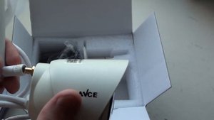 распаковка SANNCE HD 1080 Уличная IP Wi Fi камера с записью на карту памяти