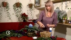 Новогодняя композиция с нобилисом.  Мастер-класс