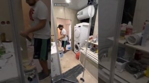 Пятиугольная душевая перегородка выполненная на заказ