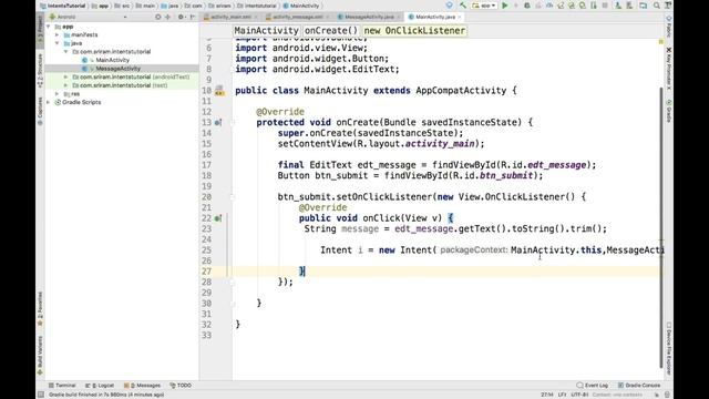 Android Development Tutorial | Passing data b/w Activities by Intent Basic Example | GeeksforGeeks смотреть онлайн