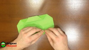 Оригами. Поделка из бумаги оригами коробочка. Origami box.