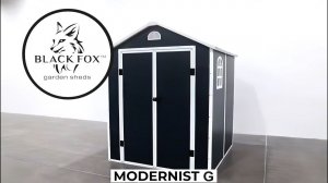 Пластиковый сарай Black Fox "Modernist G". Идеален для хранения садового инвентаря и инструмента.