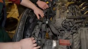 Toyota Camry 40 снятие радиатора охлаждения ДВС