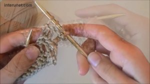 Как cвязать шарф спицами - урок вязания для начинающих.