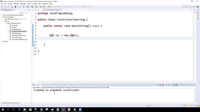 Java for Software Testers Tutorial#24 - Java Constructor