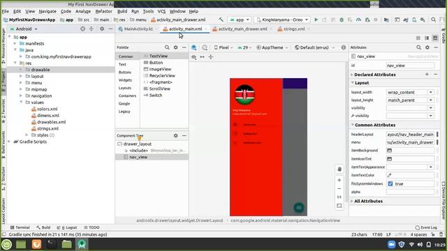 Kotlin Android - NavDrawer App with Exit Functionality смотреть онлайн