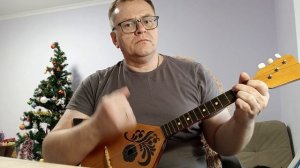 Ой мороз мороз - балалайка (Dm) разбор