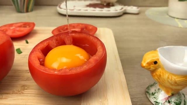 Вы такого ещё не пробовали новый рецепт приготовления яиц с помидорами