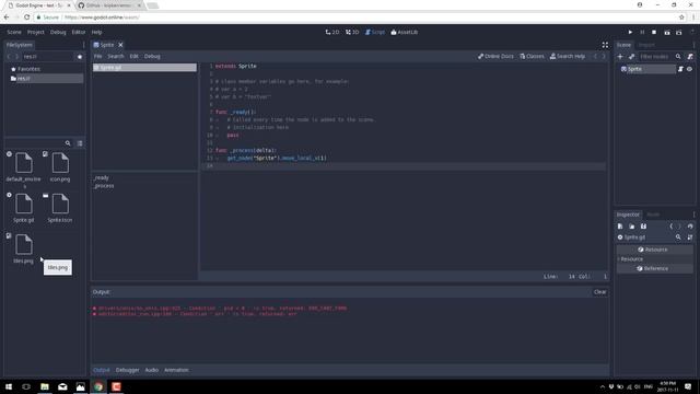 Godot Online -- The Godot Game Engine in Your Web Browser!